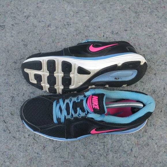 Nike Dual Fusion ST3 Womens Size 6 Running Shoe Black Blue Pink 657498-003 - Picture 4 of 10